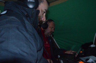 Andy (front) and Paul (back) operating the 2 stations