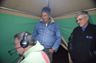 Gary (center) Ray (right) watching the operations by Bob